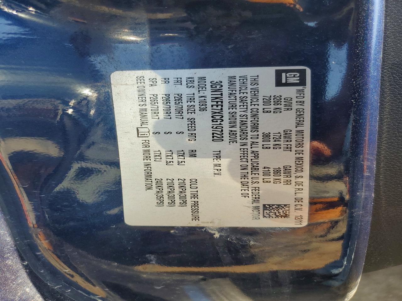 2012 Chevrolet Avalanche LT