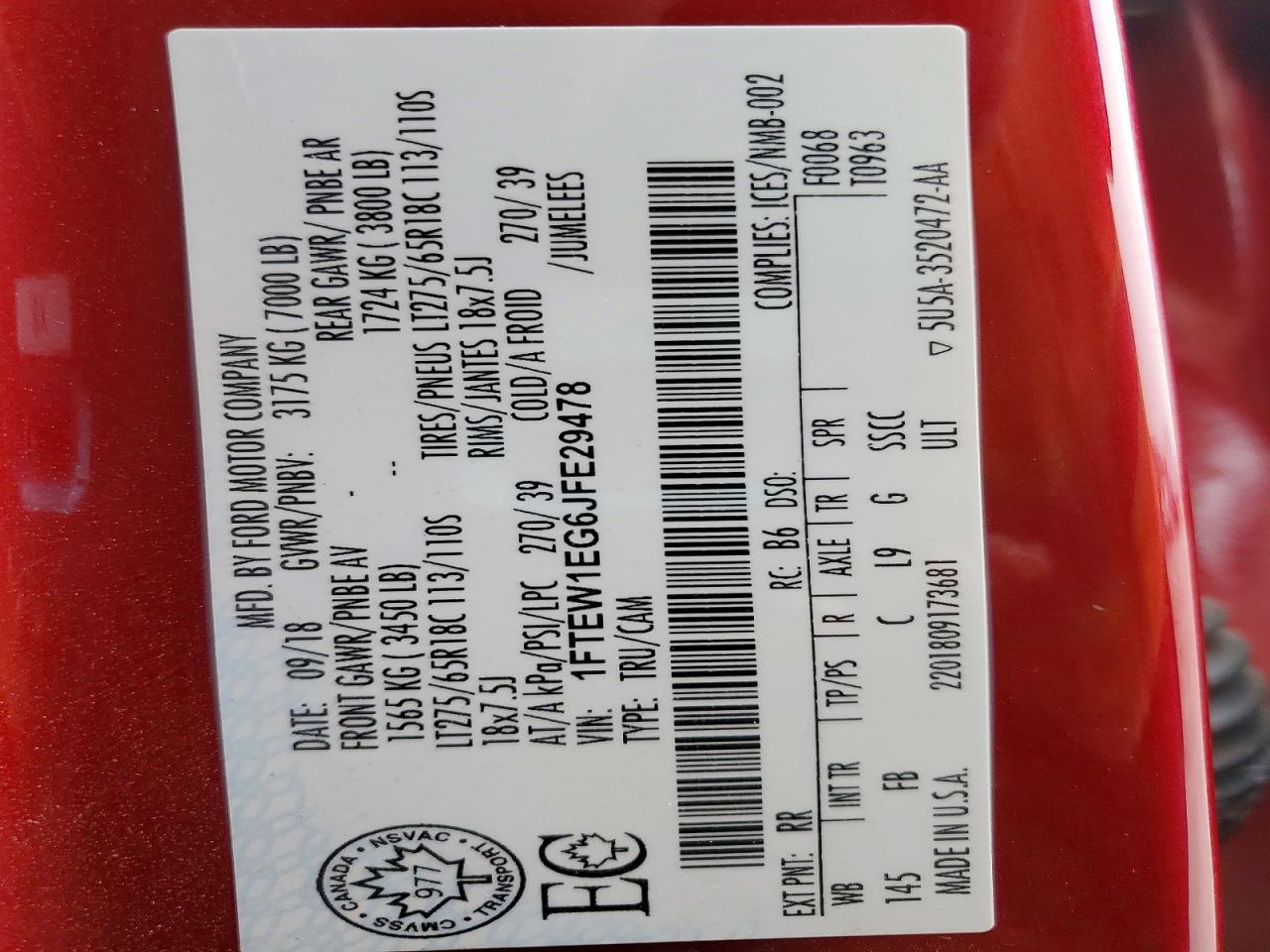 2018 Ford F150 Supercrew