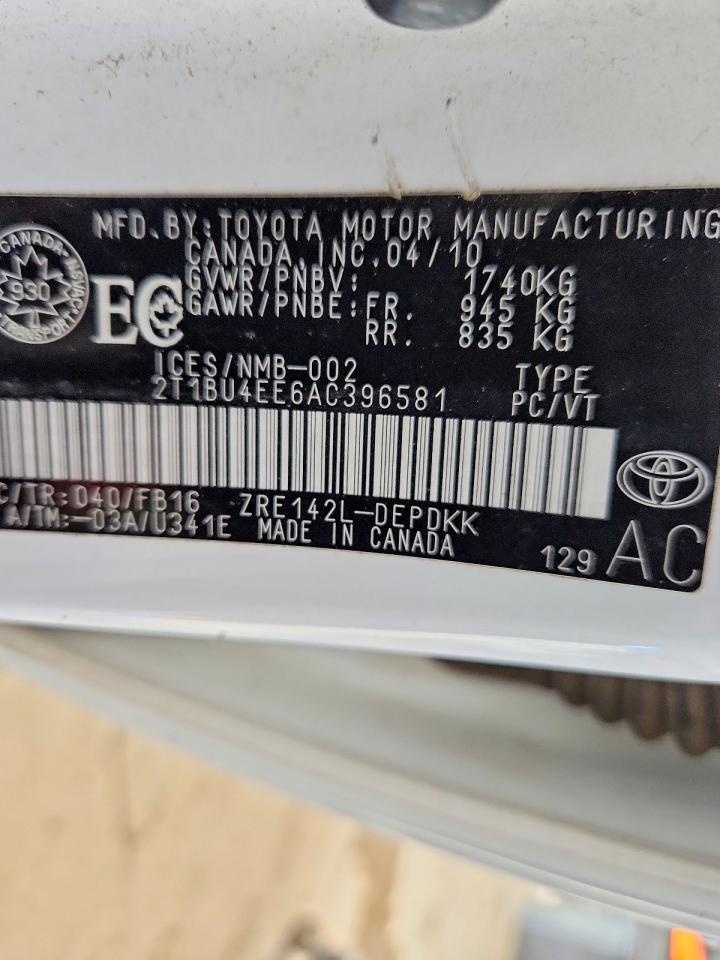 2010 Toyota Corolla Base