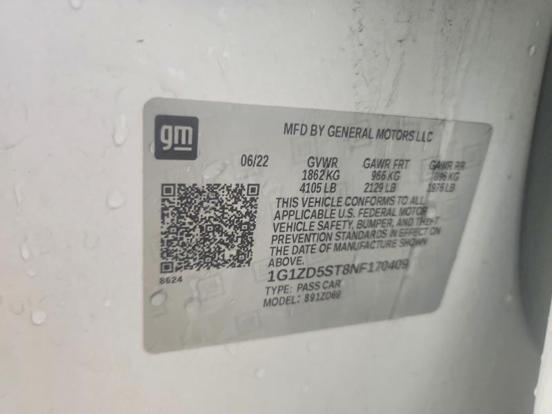 2022 Chevrolet Malibu lt