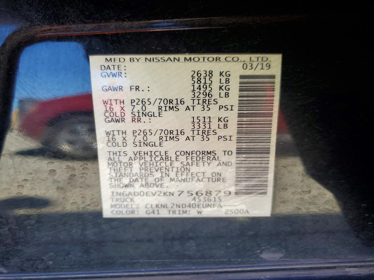 2019 Nissan Frontier SV
