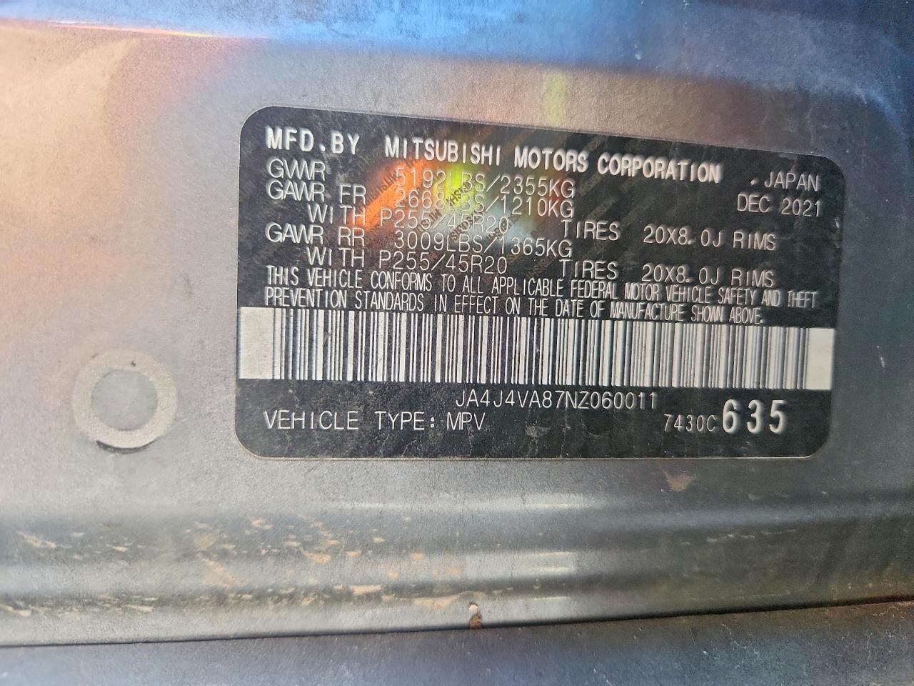 2022 Mitsubishi Outlander sel