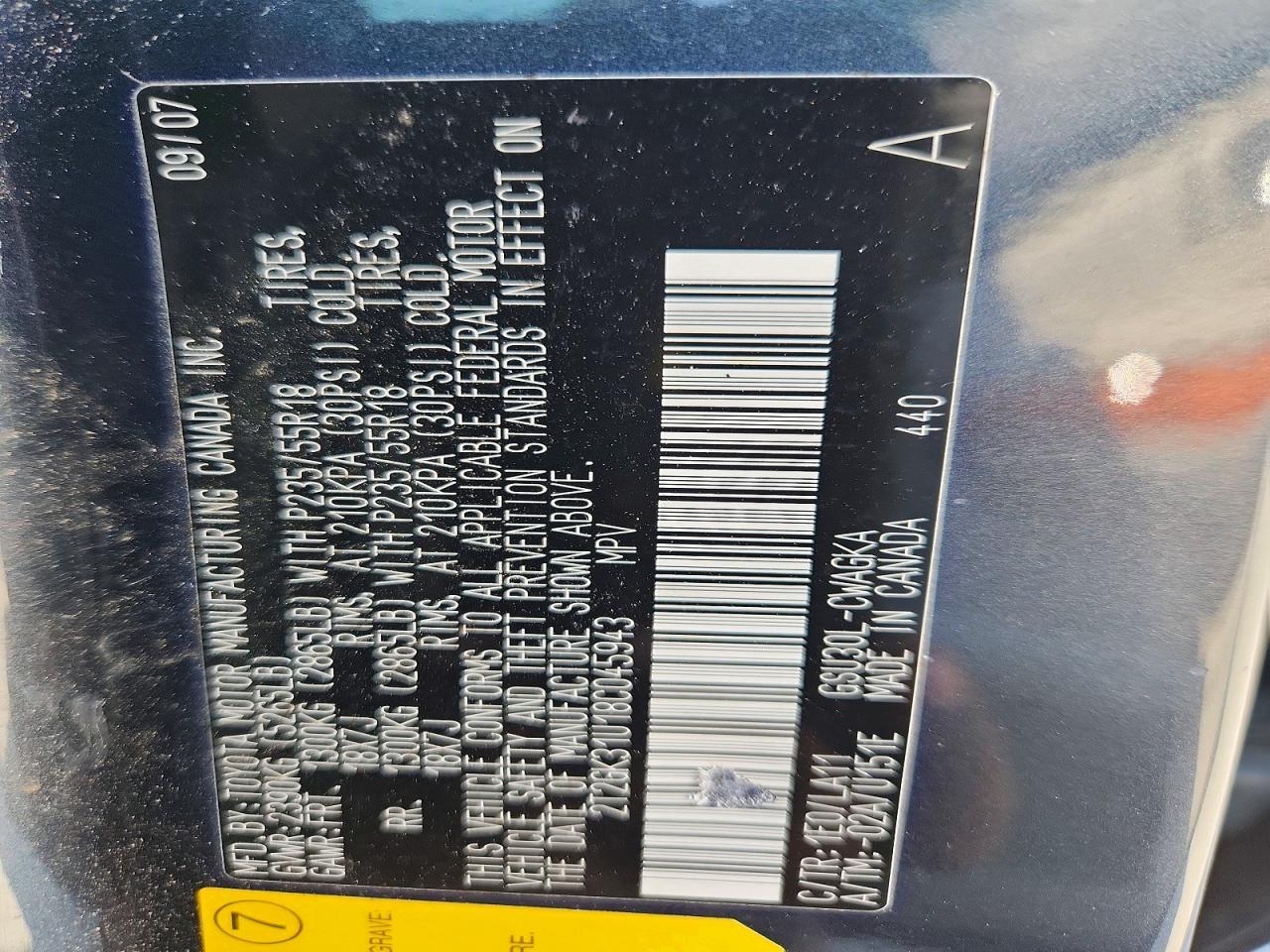 2008 Lexus Rx 350 Base