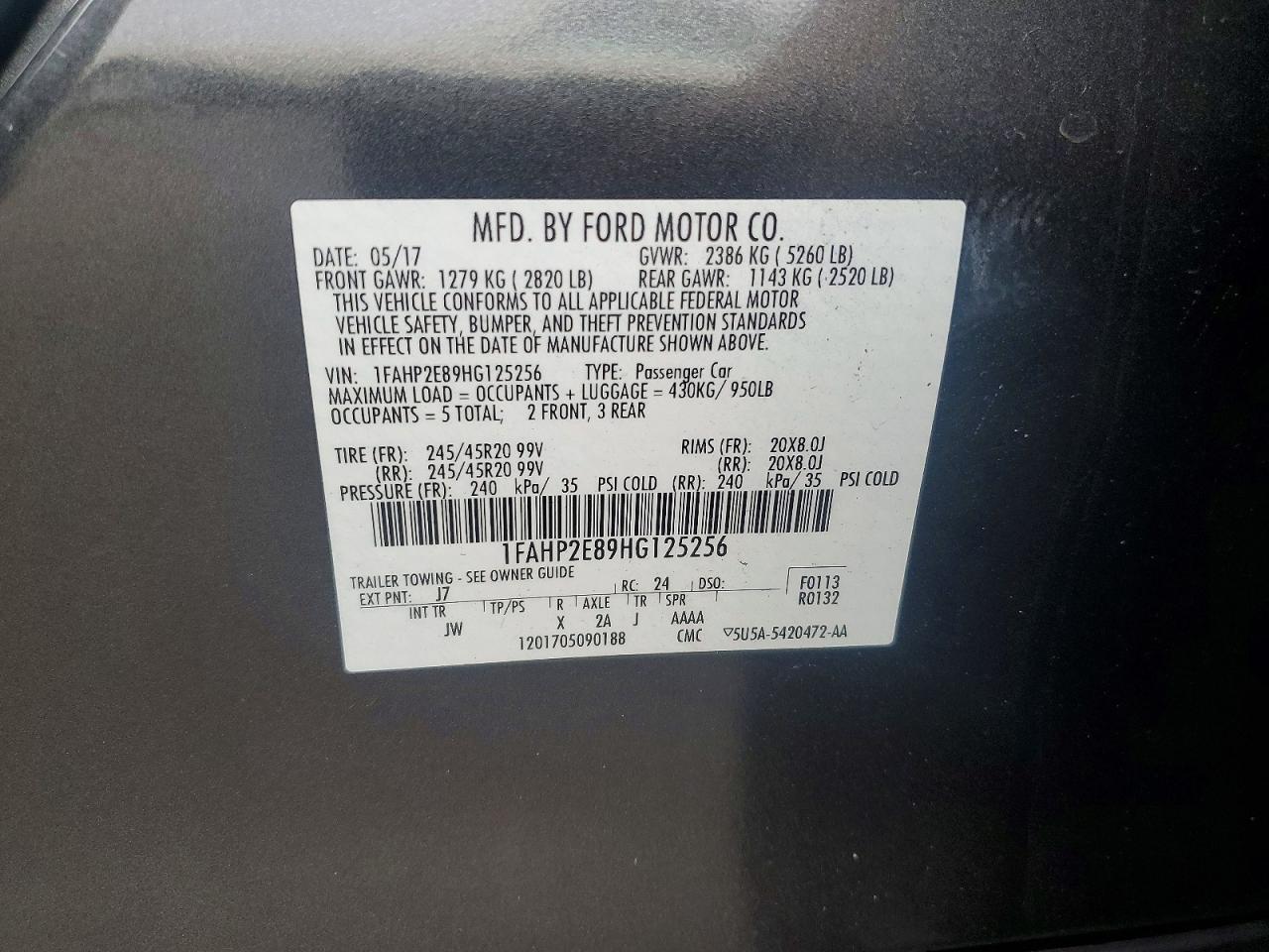 2017 Ford Taurus sel