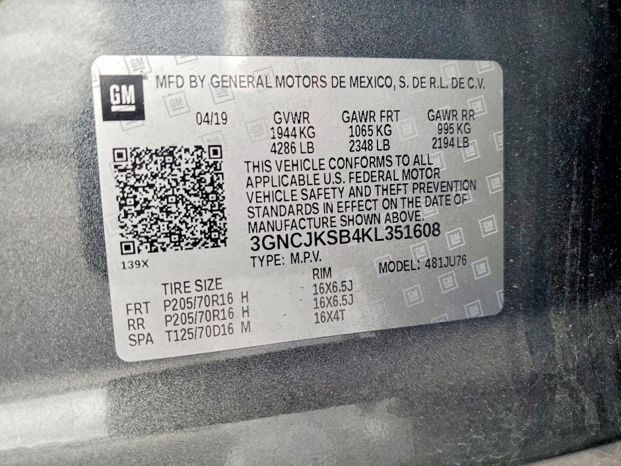 2019 Chevrolet Trax ls