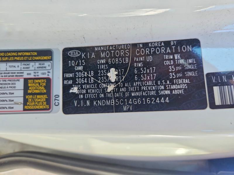 2016 KIA Sedona lx