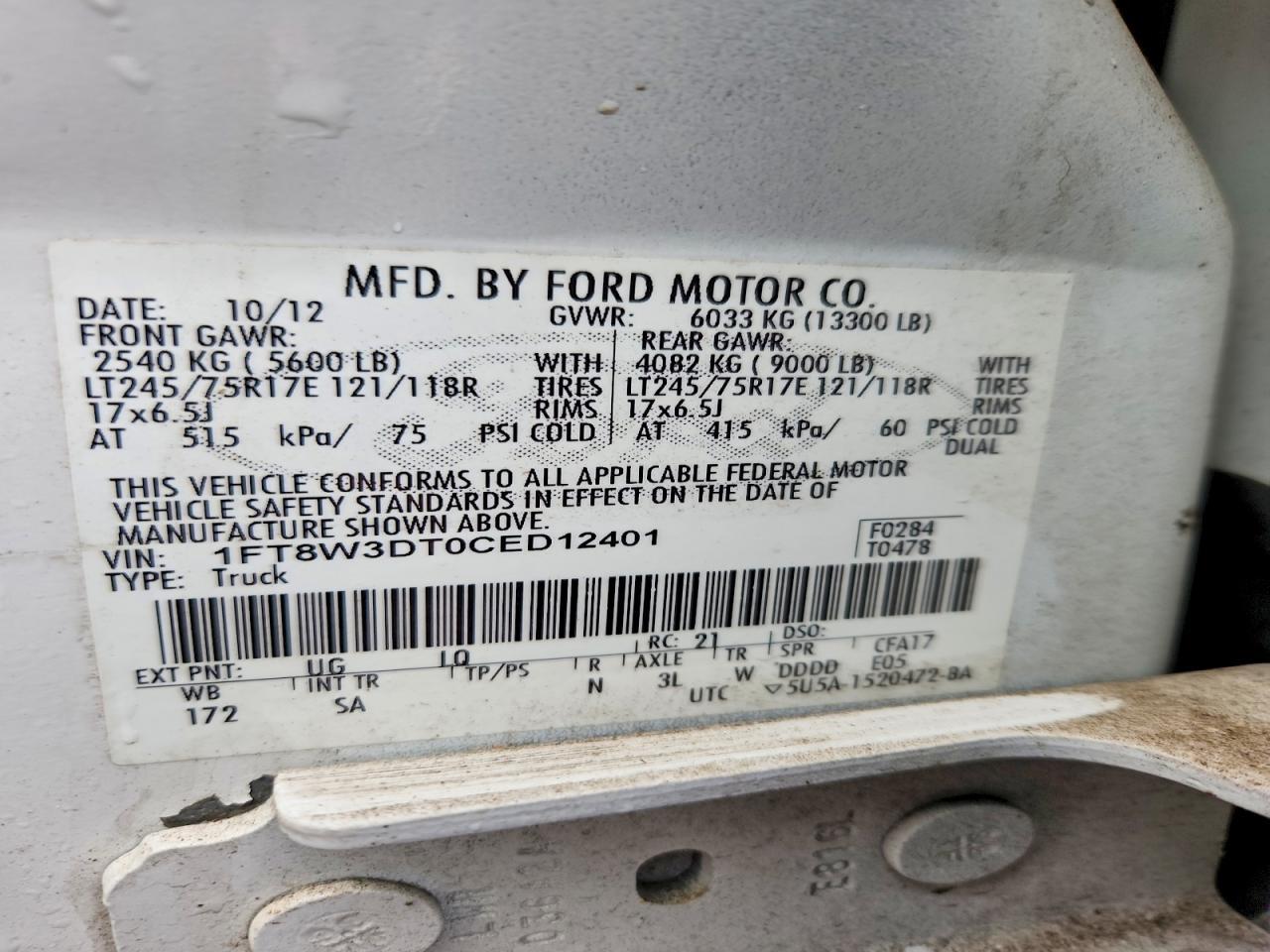 2012 Ford F350 Super Duty