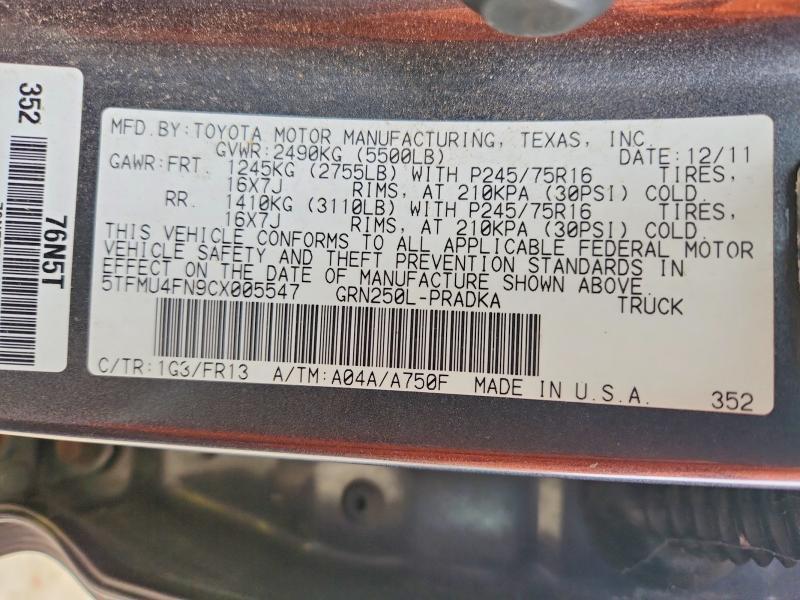 2012 Toyota Tacoma V6