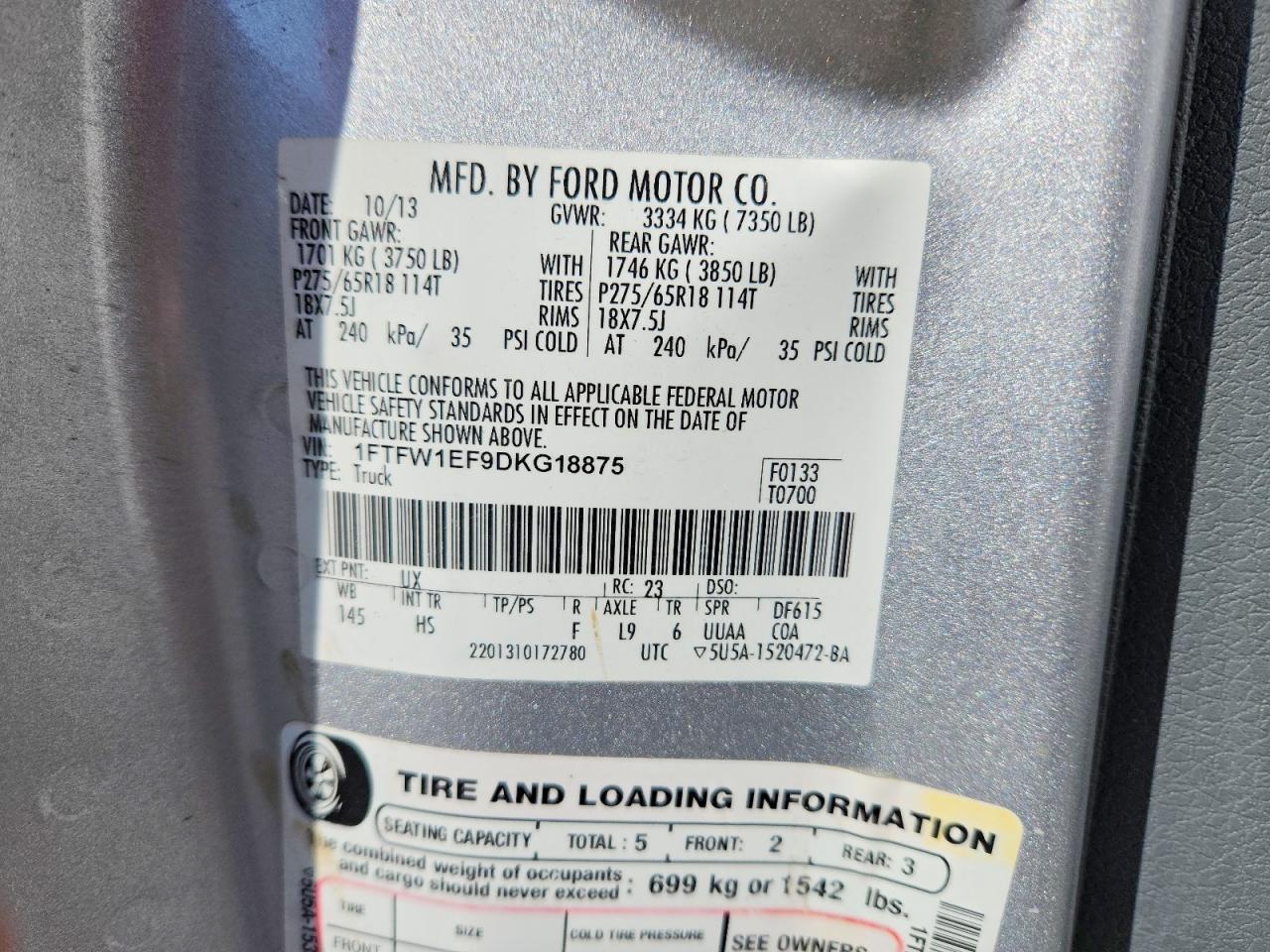 2013 Ford F150 Supercrew