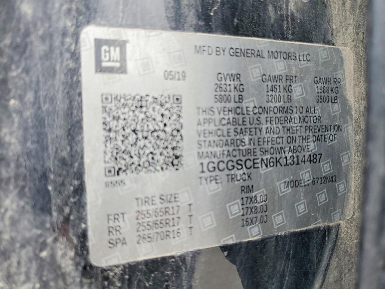 2019 Chev Colorado LT