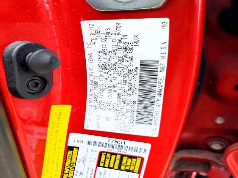 2012 Toyota Tacoma Prerunner V6