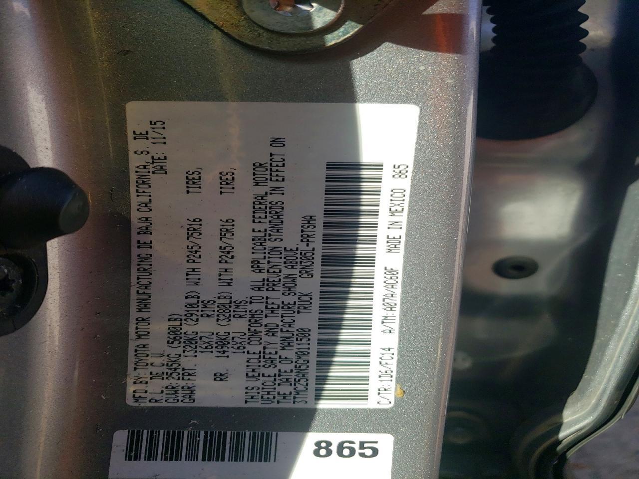 2016 Toyota Tacoma SR5 V6