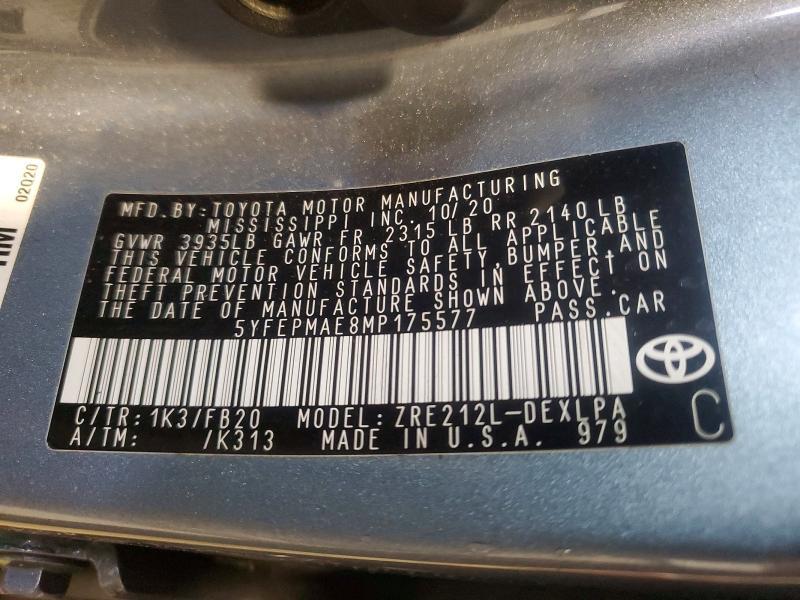 2021 Toyota Corolla le