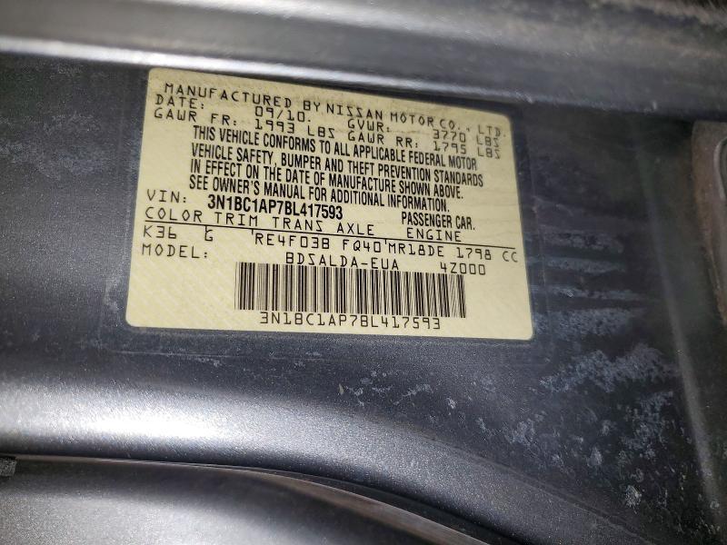 2011 Nissan Versa 1.8 s