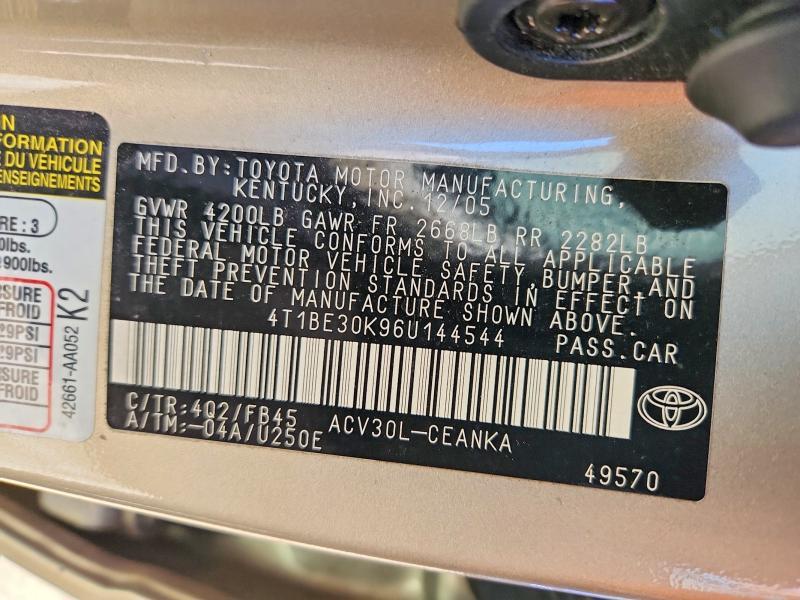 2006 Toyota Camry le