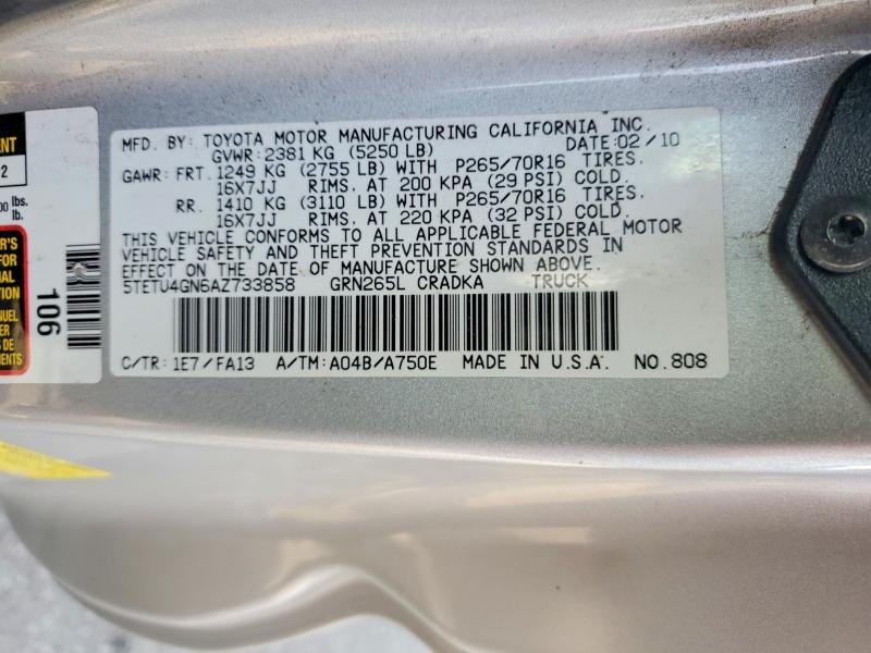 2010 Toyota Tacoma Prerunner V6