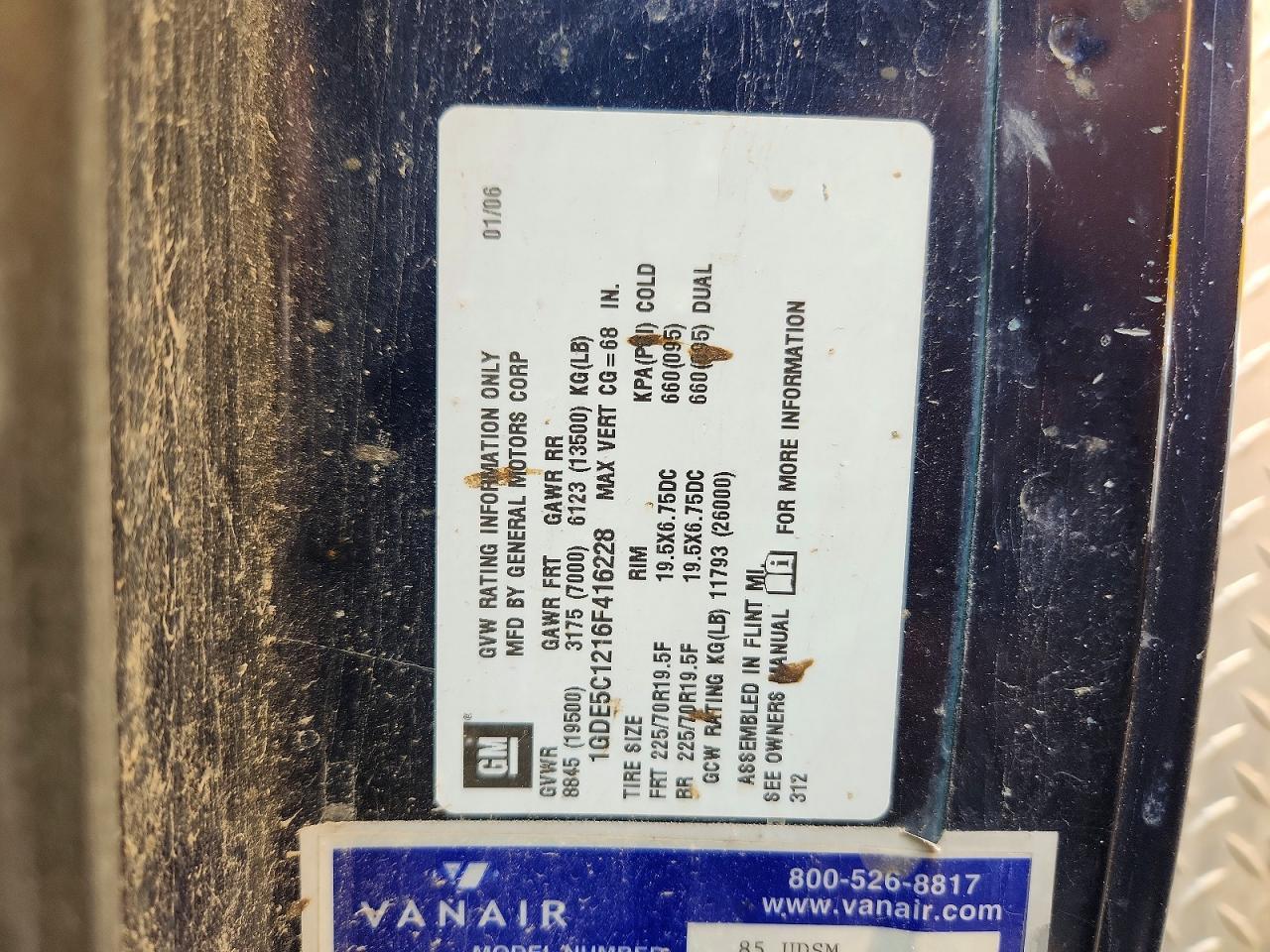 2006 GMC C5500 C5C042