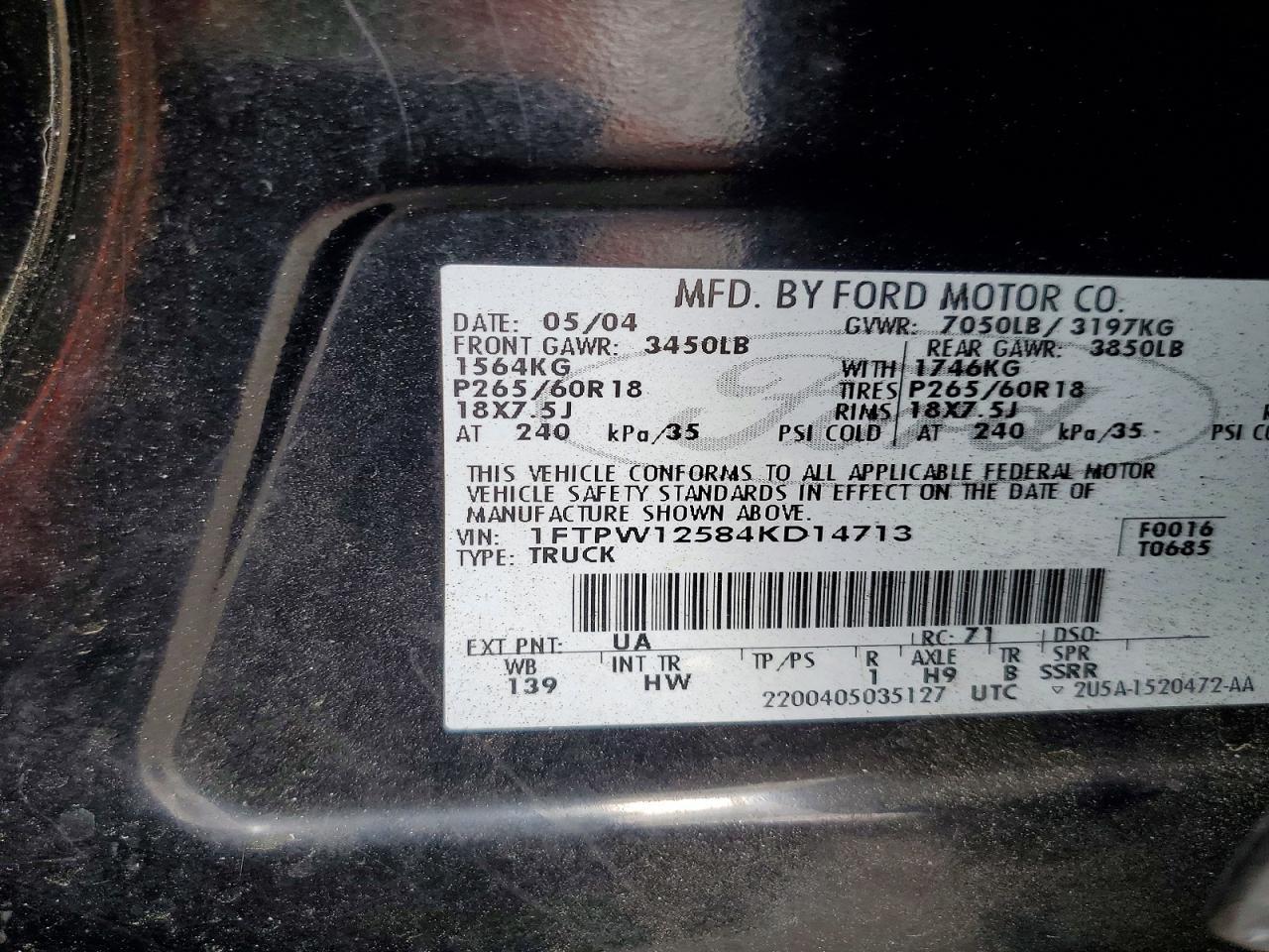 2004 Ford F150 Supercrew
