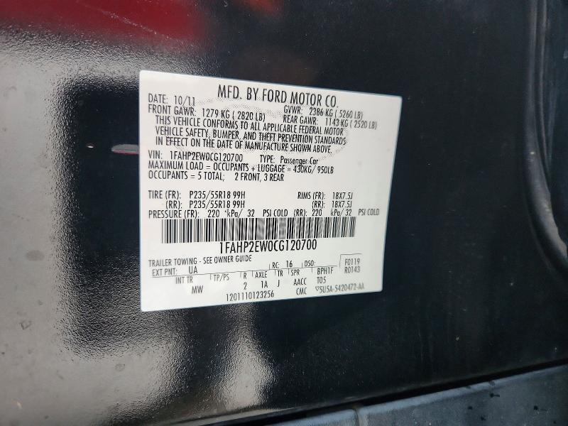 2012 Ford Taurus sel