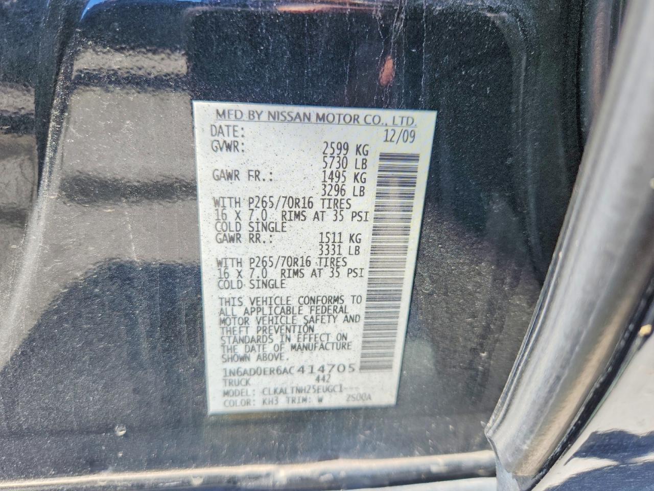 2010 Nissan Frontier SE V6