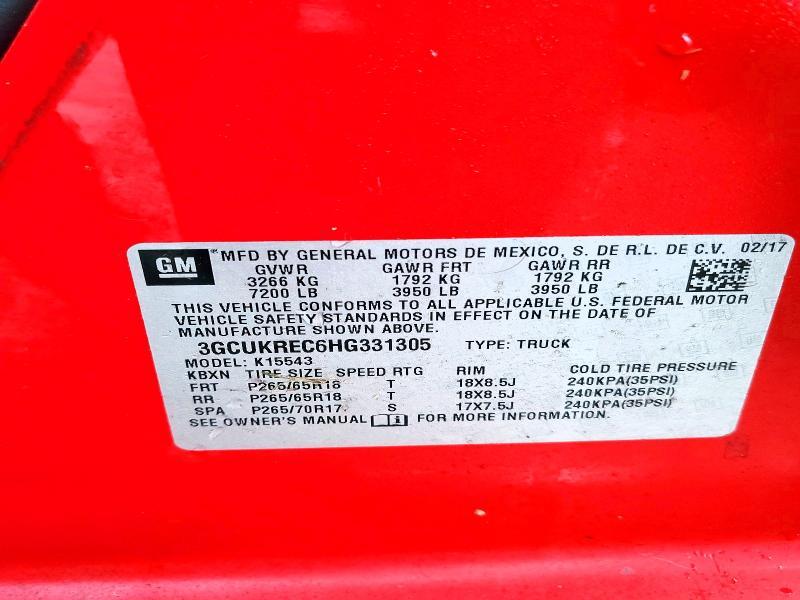 2017 Chevrolet Silverado K1500 LT