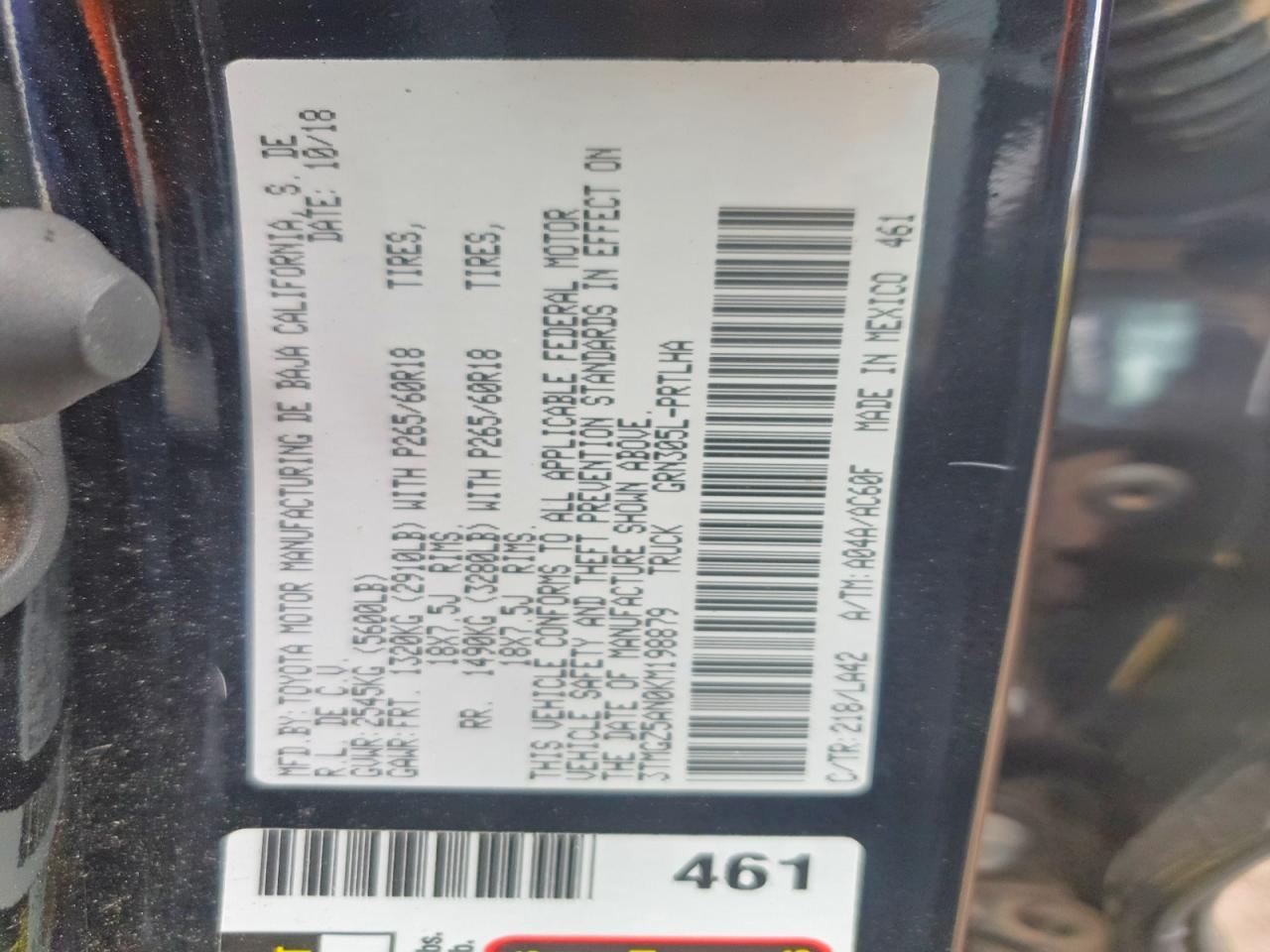 2019 Toyota Tacoma Limited