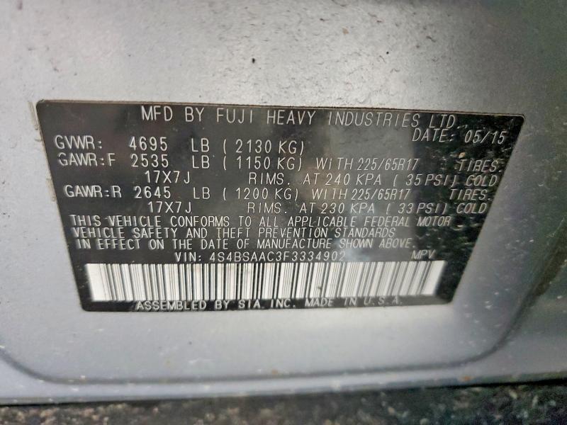 2015 Subaru Outback 2.5i