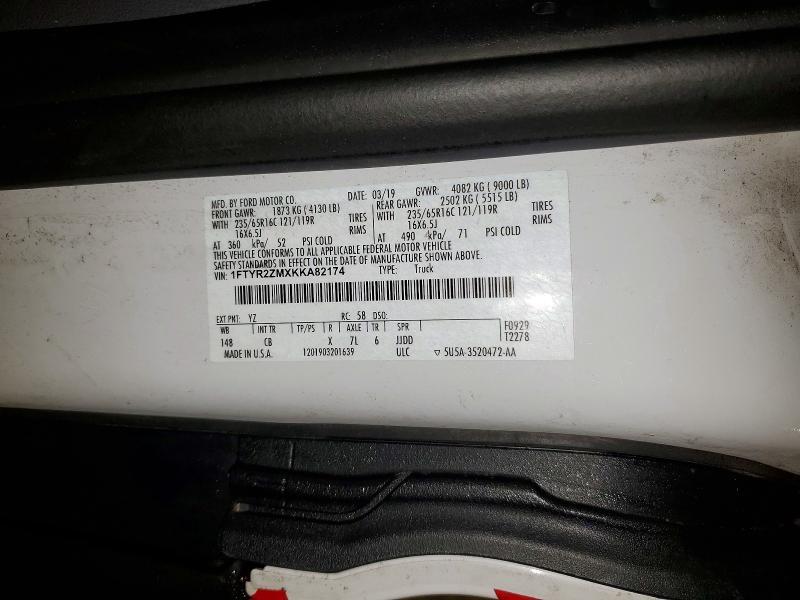 2019 Ford Transit 250 Utility / Service van