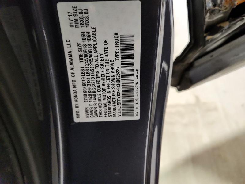 2017 Honda Ridgeline RTL