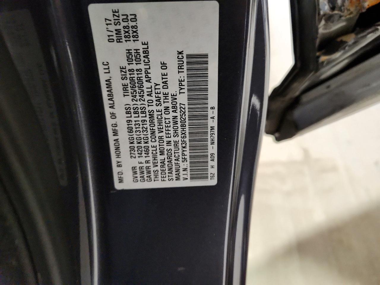 2017 Honda Ridgeline RTL