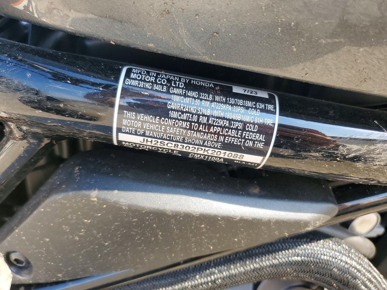 2023 Honda CMX1100 A