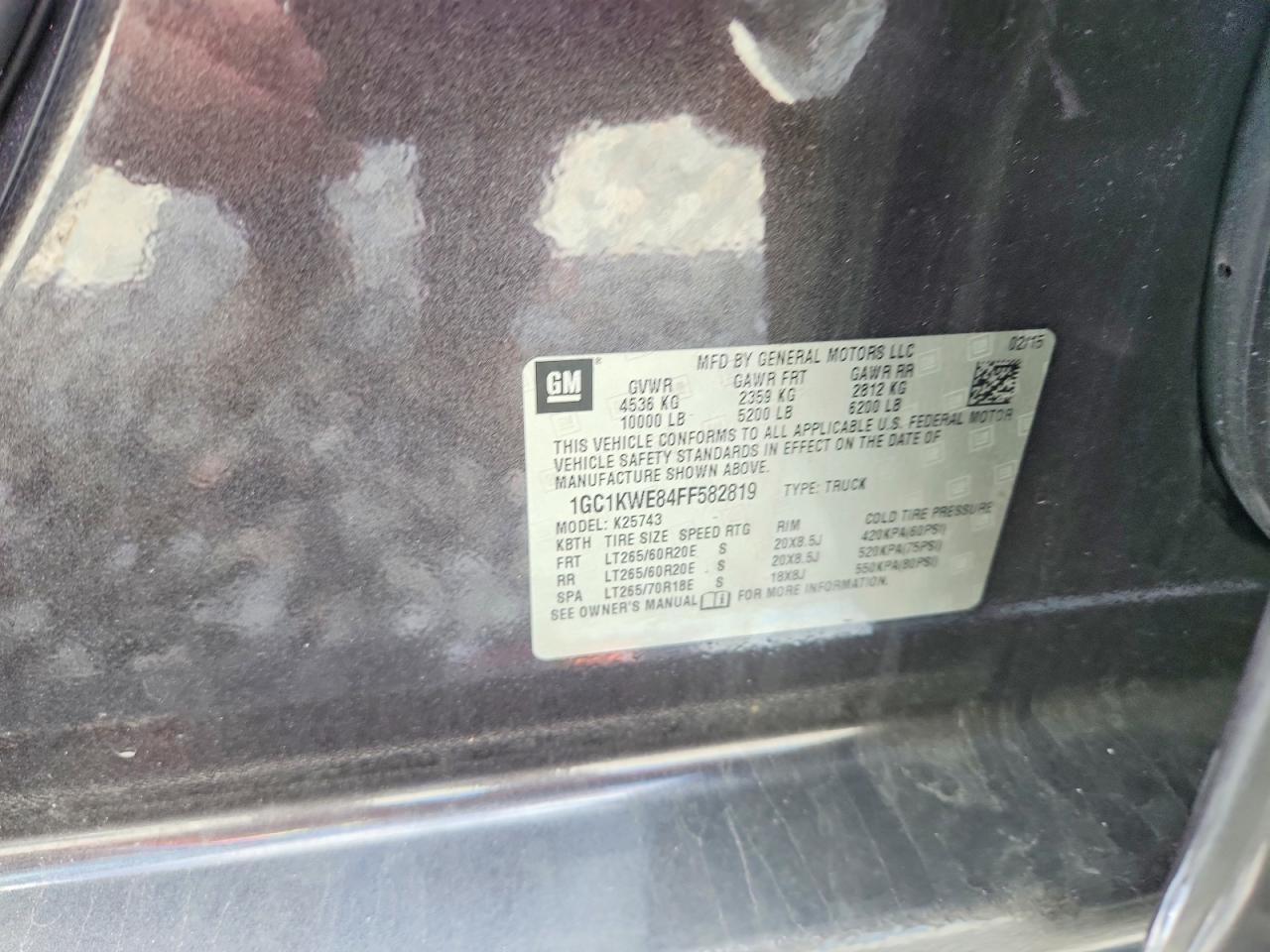 2015 Chevrolet Silverado K2500 Heavy Duty LTZ
