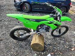 Salvage cars for sale from Copart Waldorf, MD: 2023 Kawasaki KX112 A