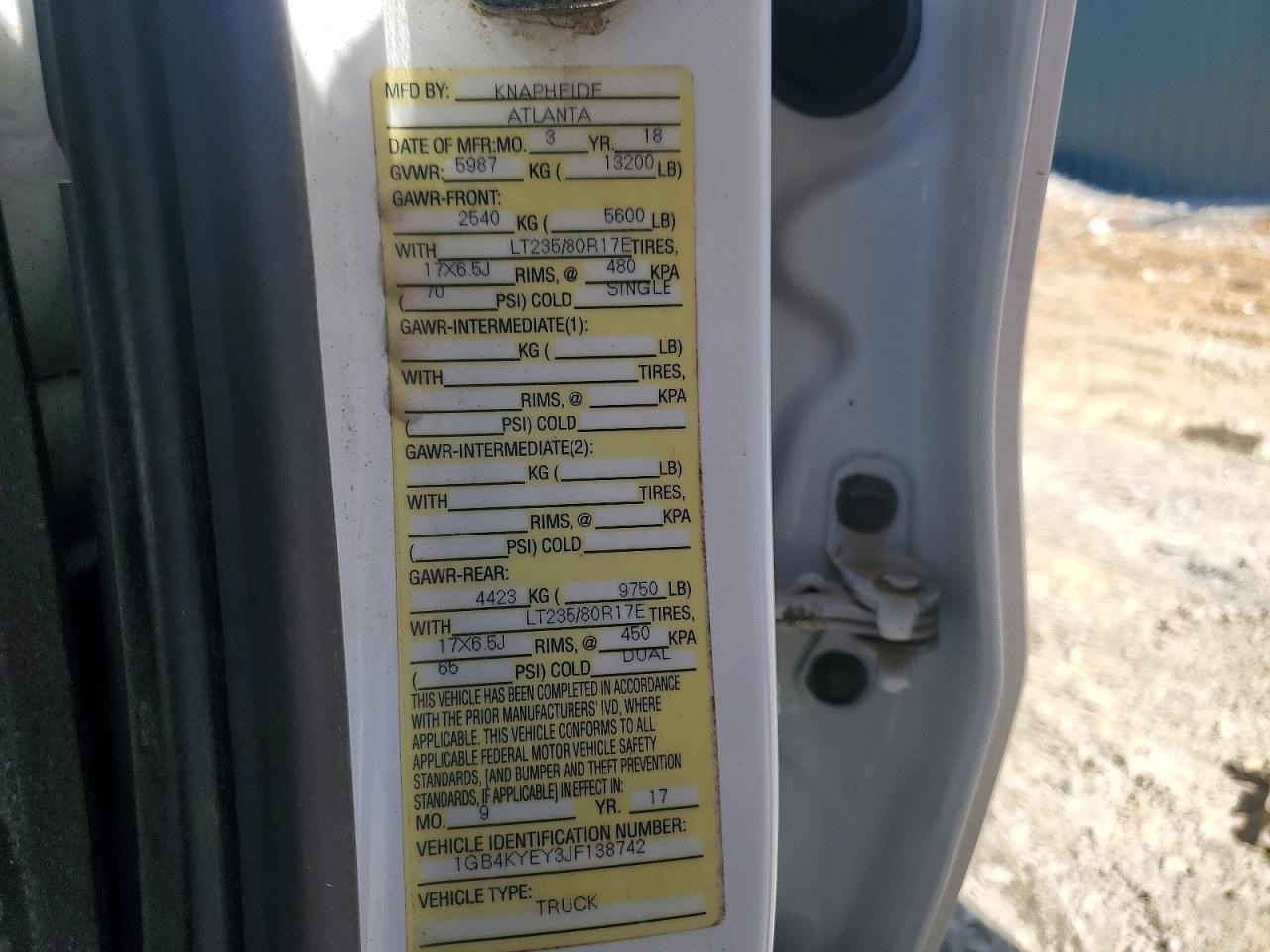 2018 Chevrolet Silverado Utility / Service Truck