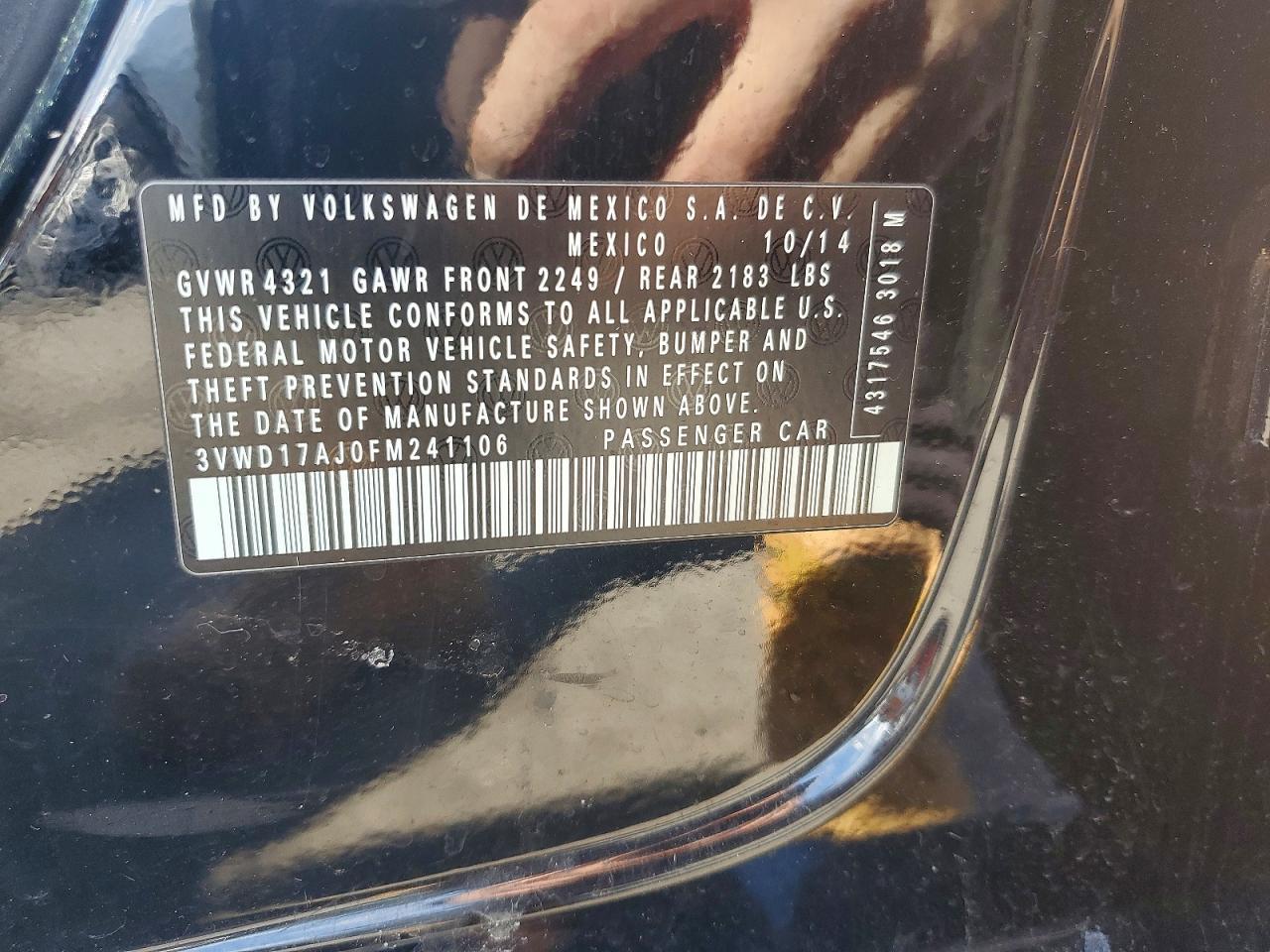 2015 Volkswagen Jetta se