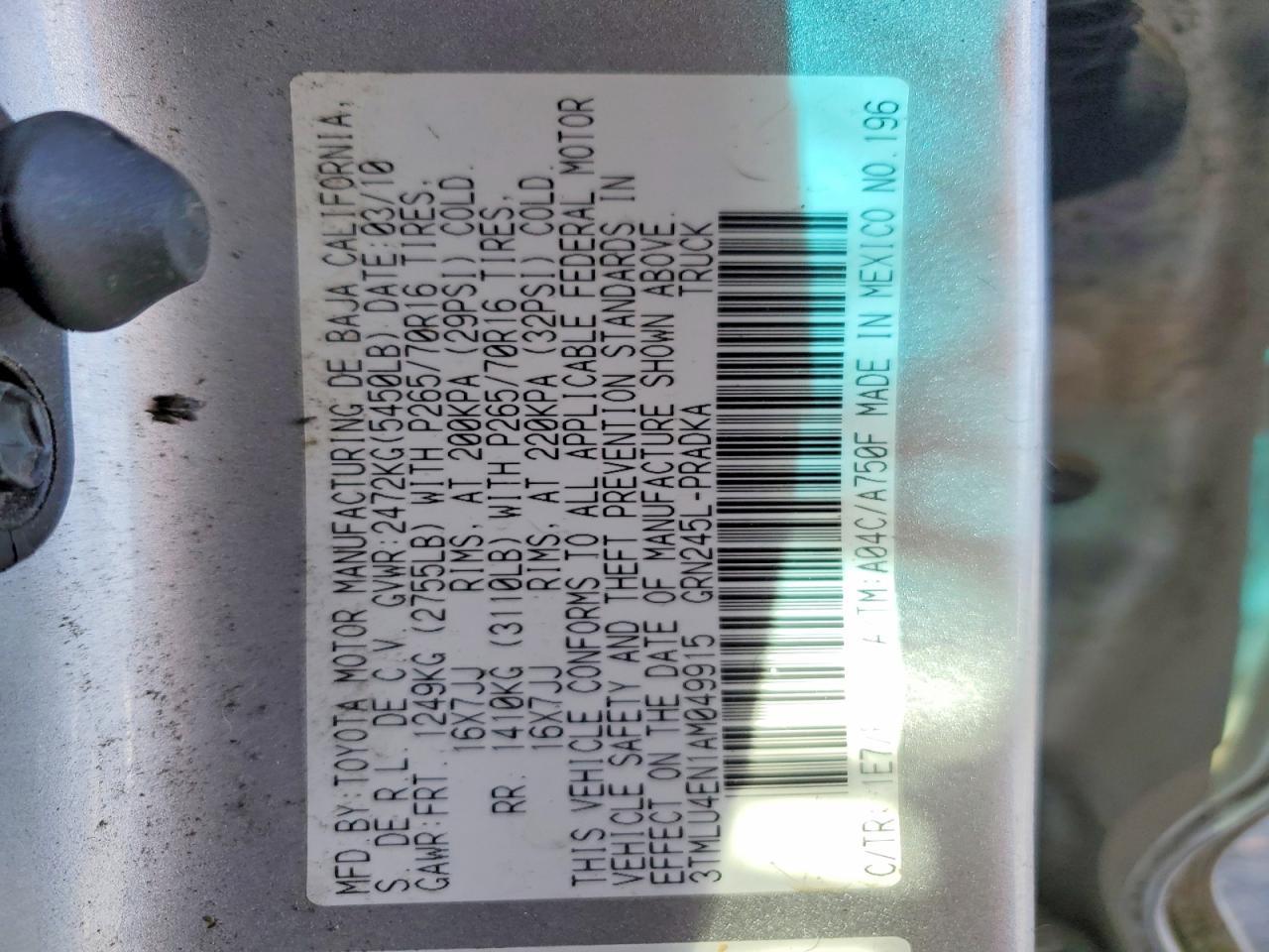 2010 Toyota Tacoma V6