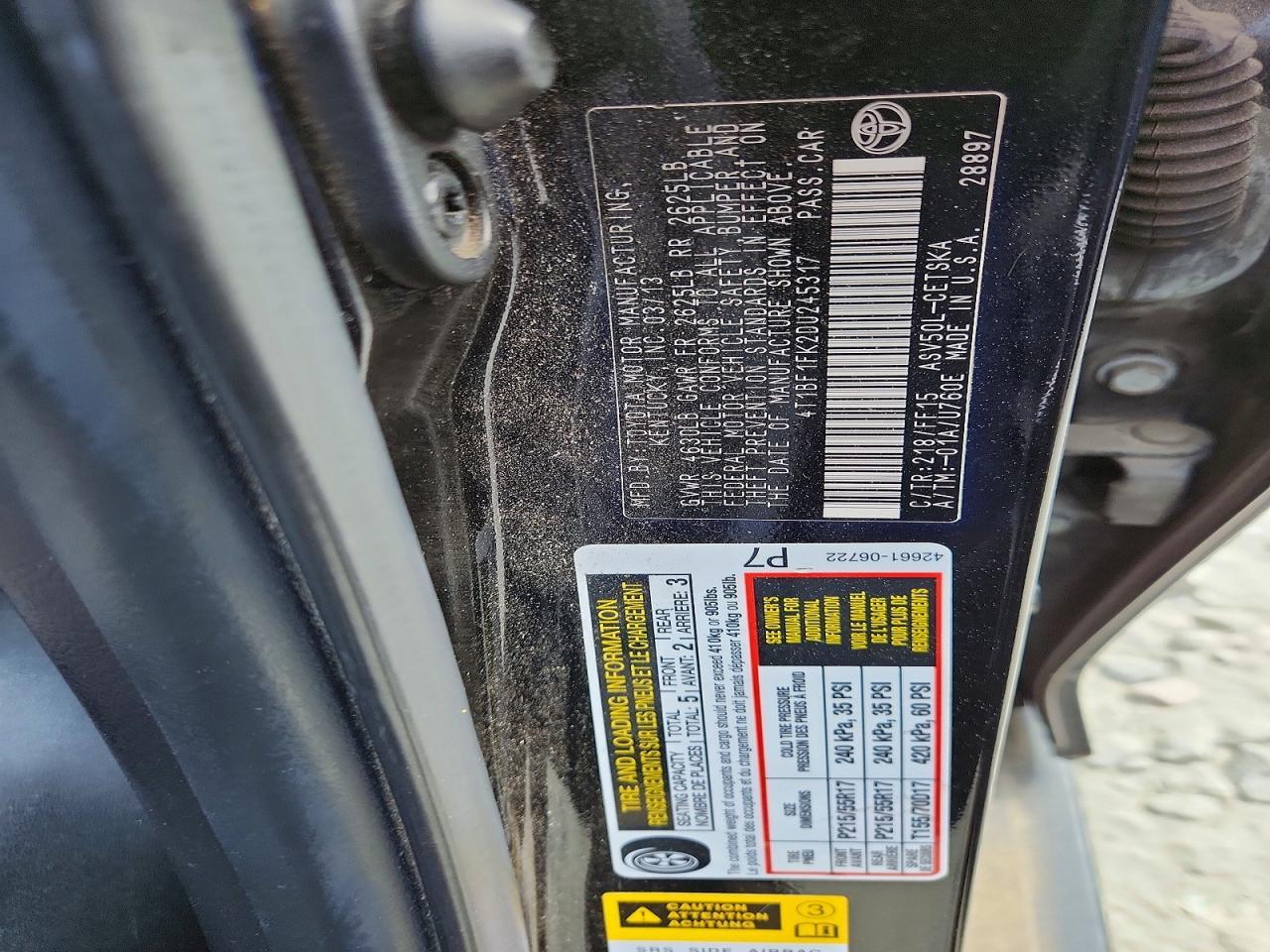 2013 Toyota Camry se