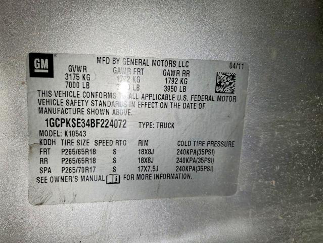 2011 Chevrolet Silverado K1500 LT