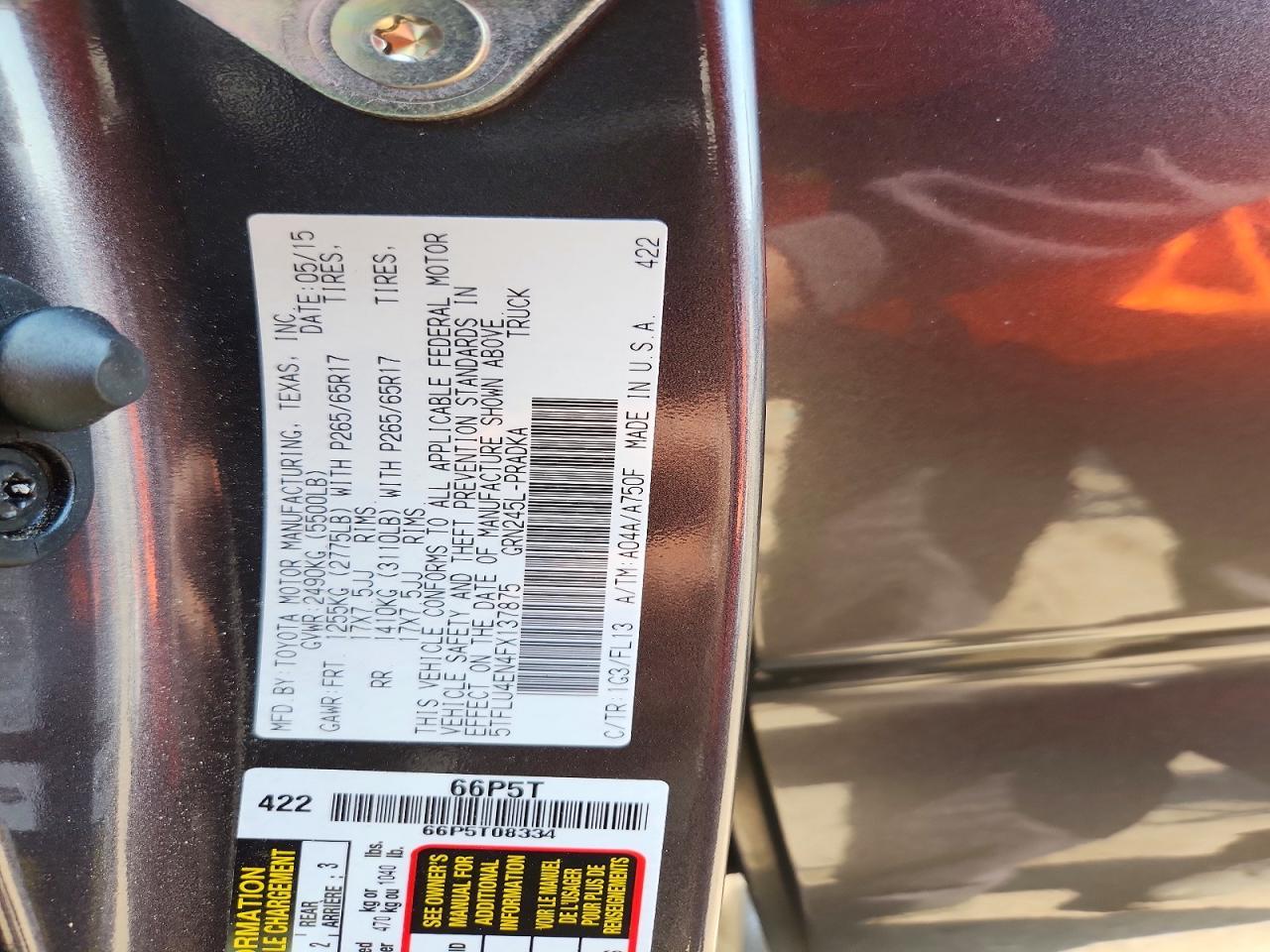 2015 Toyota Tacoma V6
