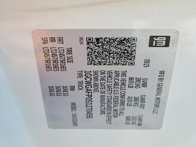 2025 Chevrolet Express G2500