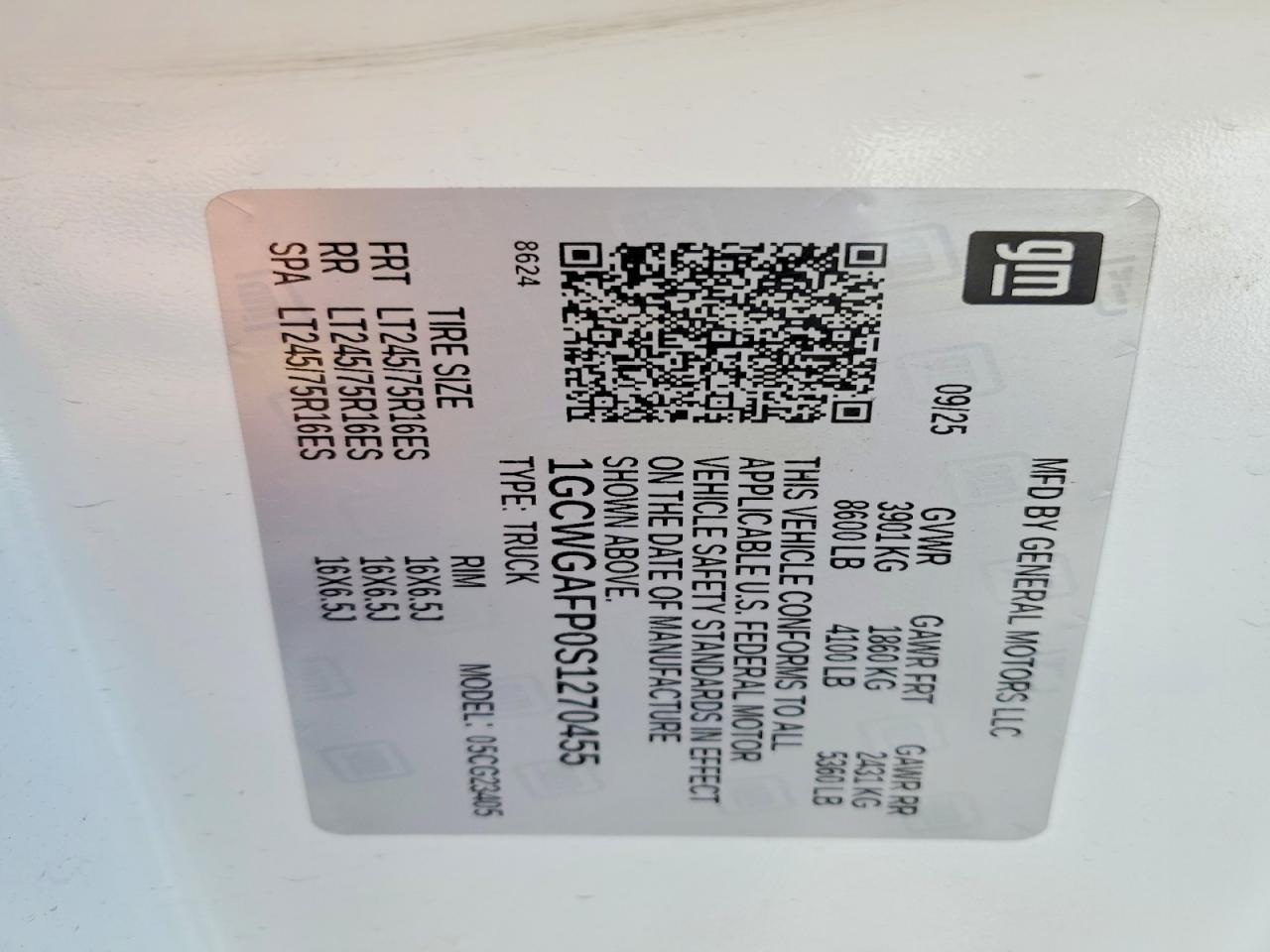 2025 Chevrolet Express G2500