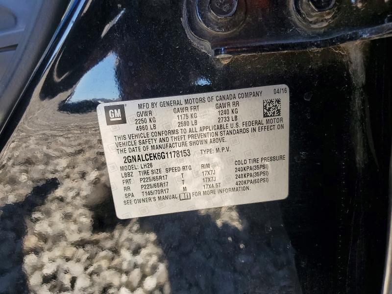 2016 Chevrolet Equinox lt