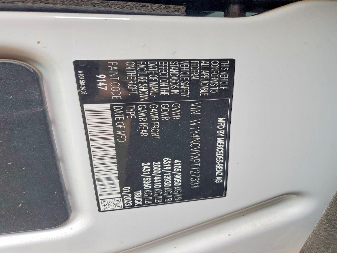 2023 Mercedes-Benz Sprinter 2500