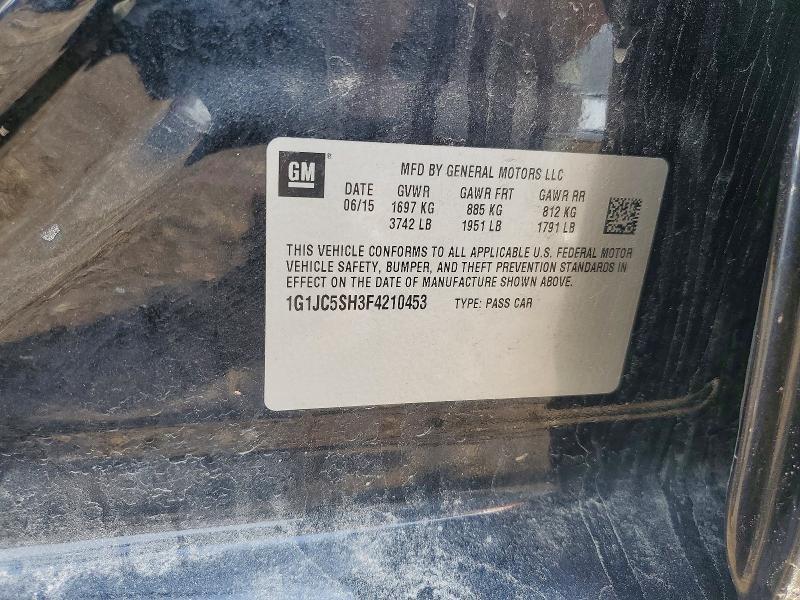 2015 Chevrolet Sonic lt