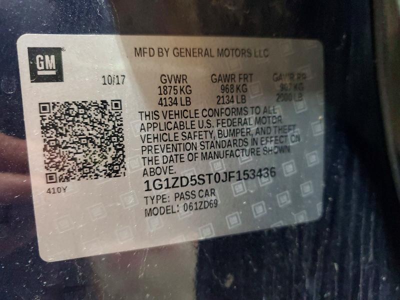 2018 Chevrolet Malibu lt