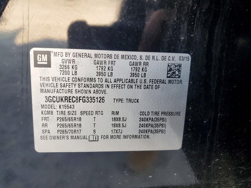 2015 Chevrolet Silverado K1500 LT