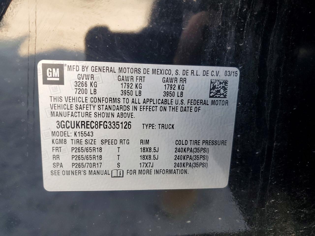 2015 Chevrolet Silverado K1500 LT