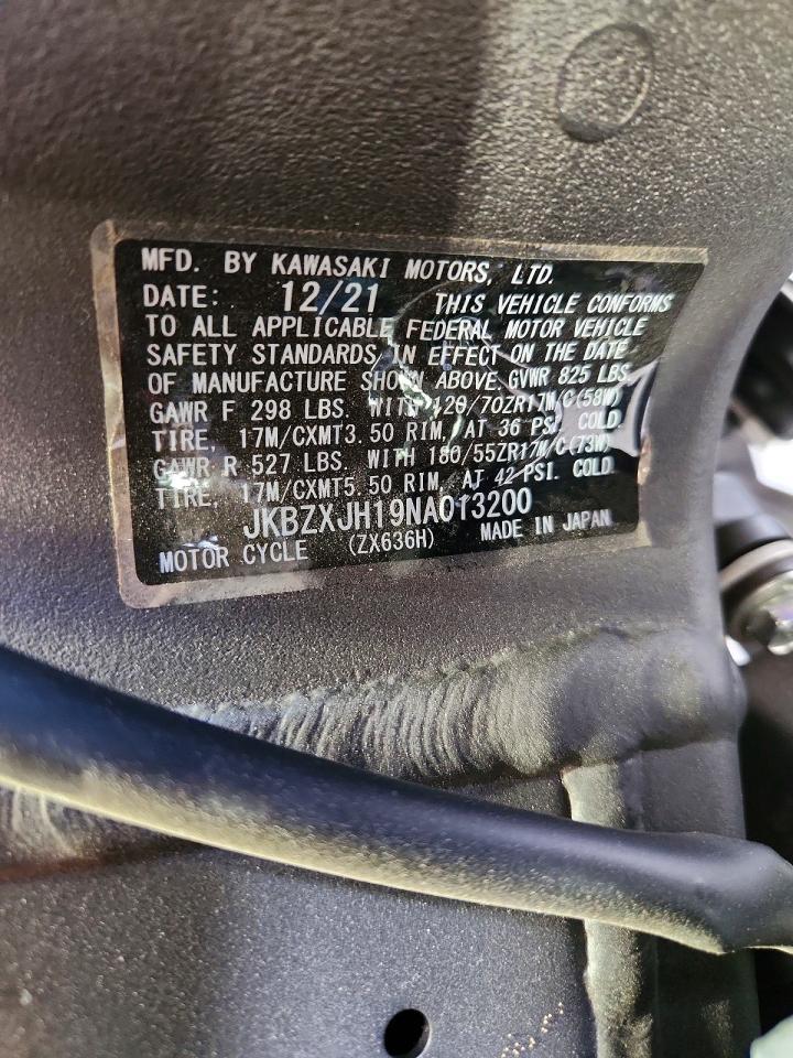 2022 Kawasaki ZX636 K