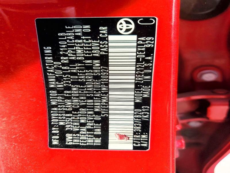 2021 Toyota Corolla le