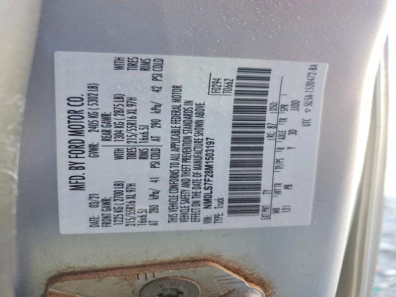 2021 Ford Transit Connect xlt Utility / Service van